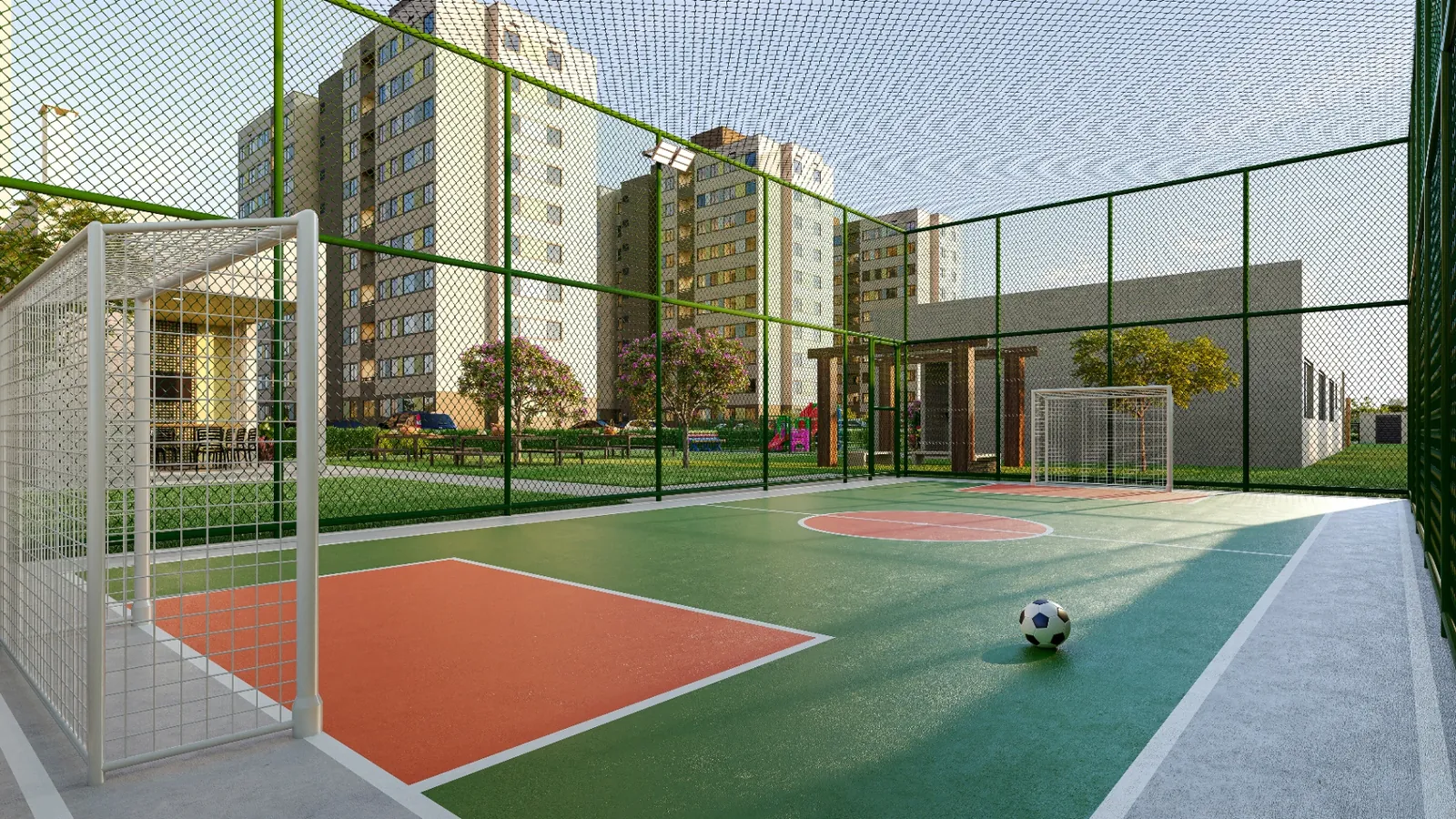 Mini quadra poliesportiva do Gran Safira em Goiânia